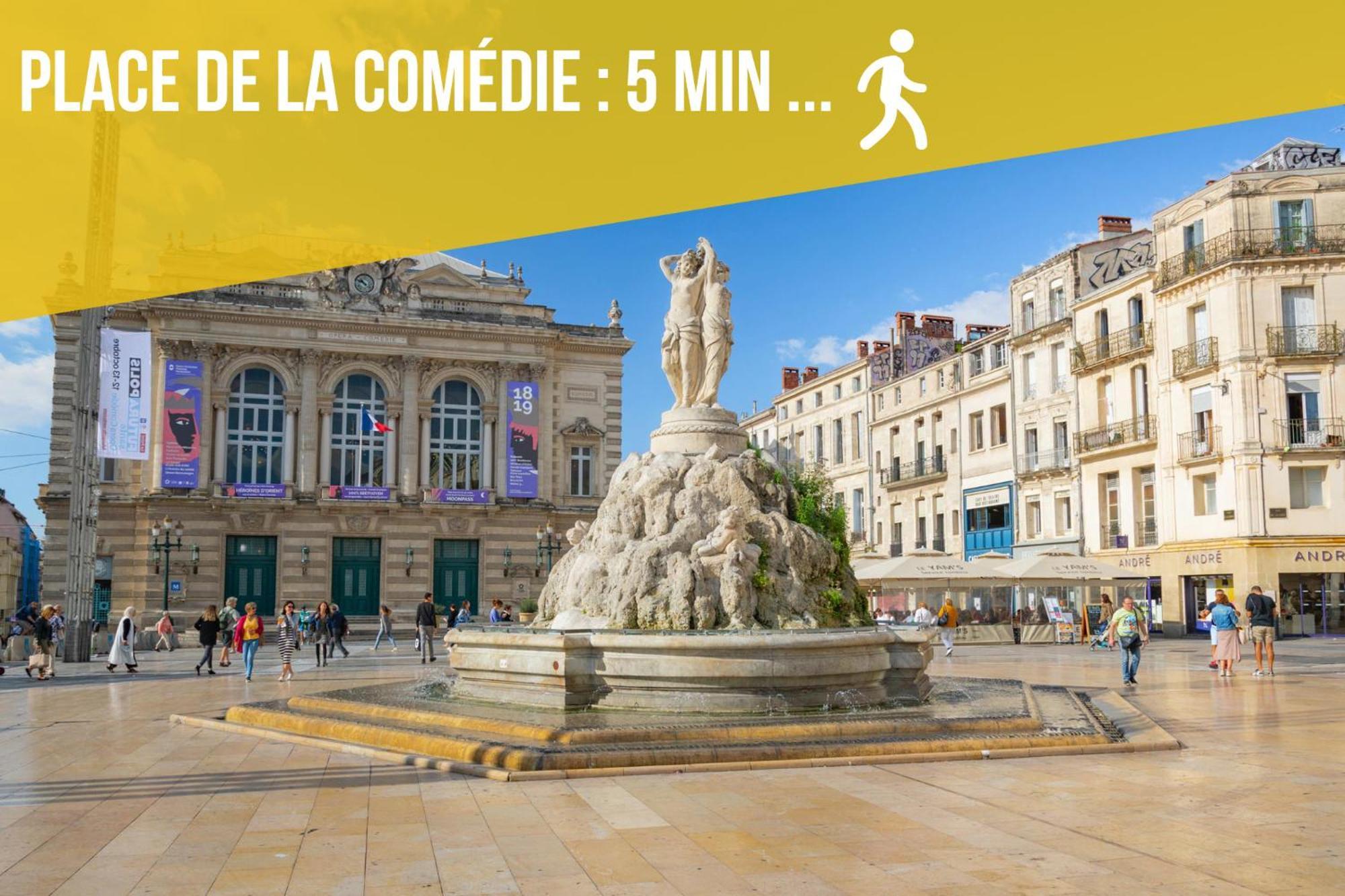 Le Chapeau Rouge - Centre Historique - Corum - Tramway - Climatisation Montpellier Esterno foto